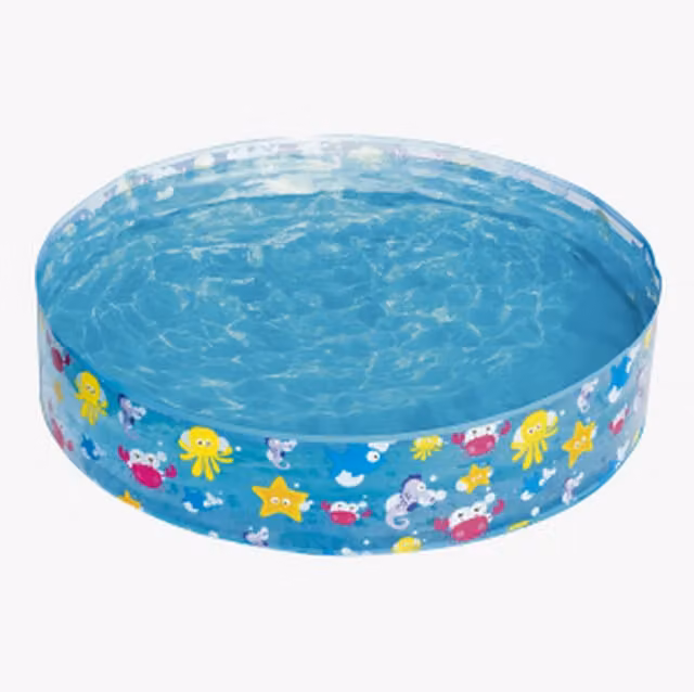 Bestway Inflatable Sea Creature Round Paddling Pool for Kids in Blue and Turquoise