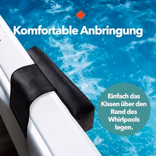 Canadian Spa Co. Whirlpool Outdoor Headrest in Black Foam for Pool and Hot Tub Neck Support – 5