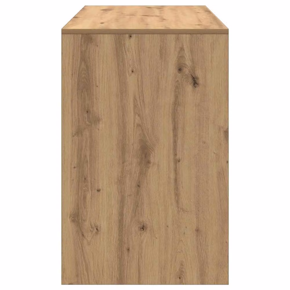 Berkfield Home Artisan Oak Writing Desk in Brown, W/D/H: 101 x 50 x 76.5 cm – 5