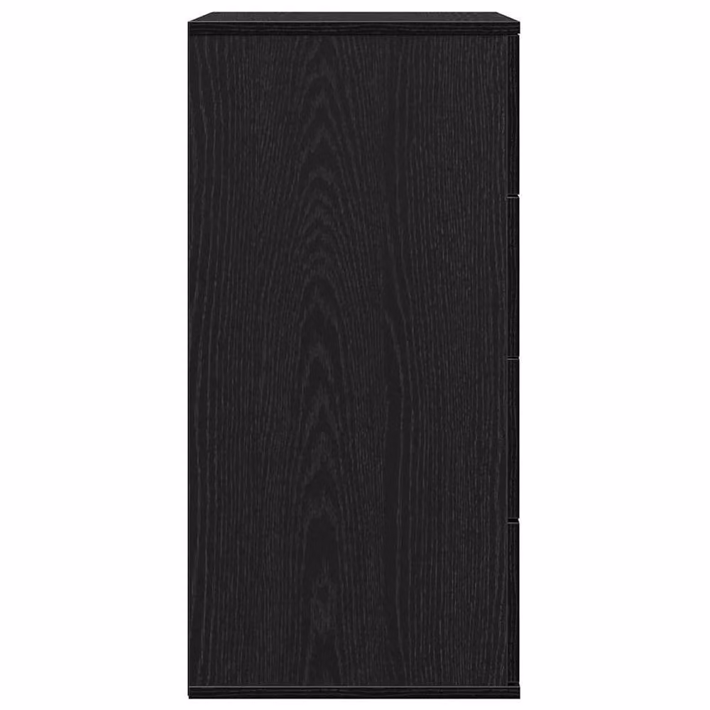 Berkfield Home Modern Sideboard with Drawer in Black Oak, W/D/H: 80 x 39 x 60 cm – 3