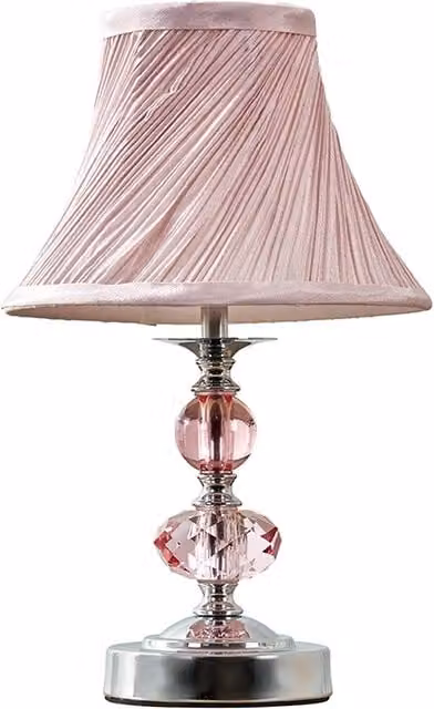 Jaigier Modern Touch Table Lamp in Silver and White with Chrome Metal Base, Height: 142 cm