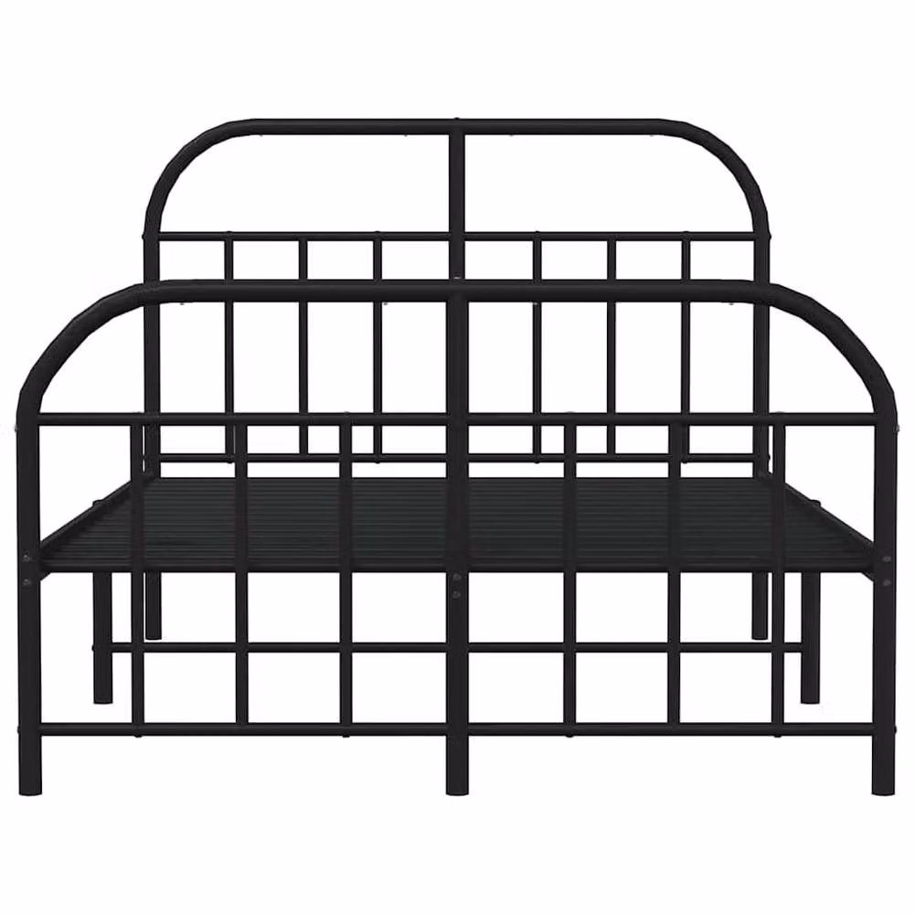 Berkfield Home Metal Bed Frame in Black, W/D/H: 120 x 200 cm – 4