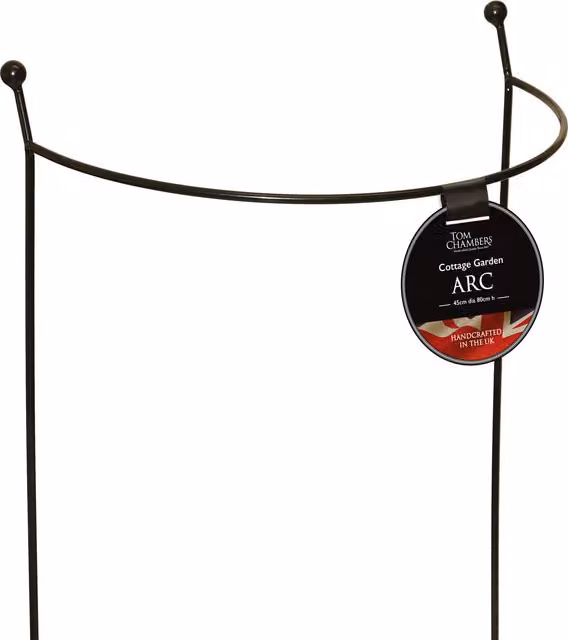 Tom Chambers Cottage Herbaceous Garden Plant Support Arc in Black