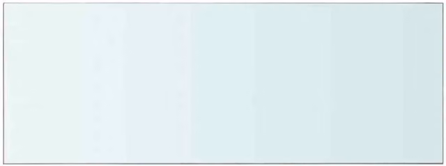 Berkfield Home Wall Mounted Glass Shelves, 2 Pack, Clear, W: 80 cm, D: 30 cm