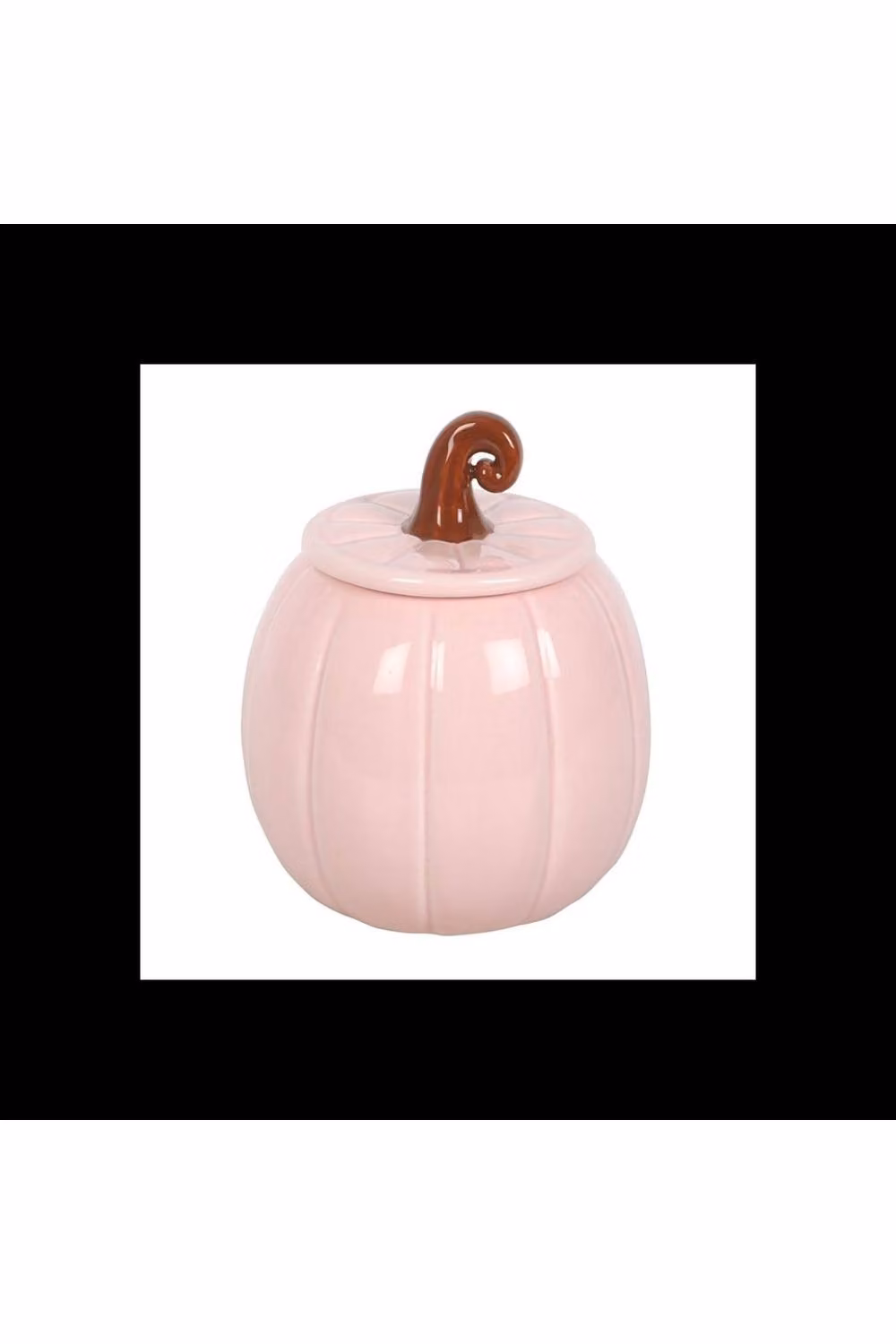 KDMD Pink Curly Pumpkin Ceramic Oil Burner for Tealights in Dusty Pink – 2