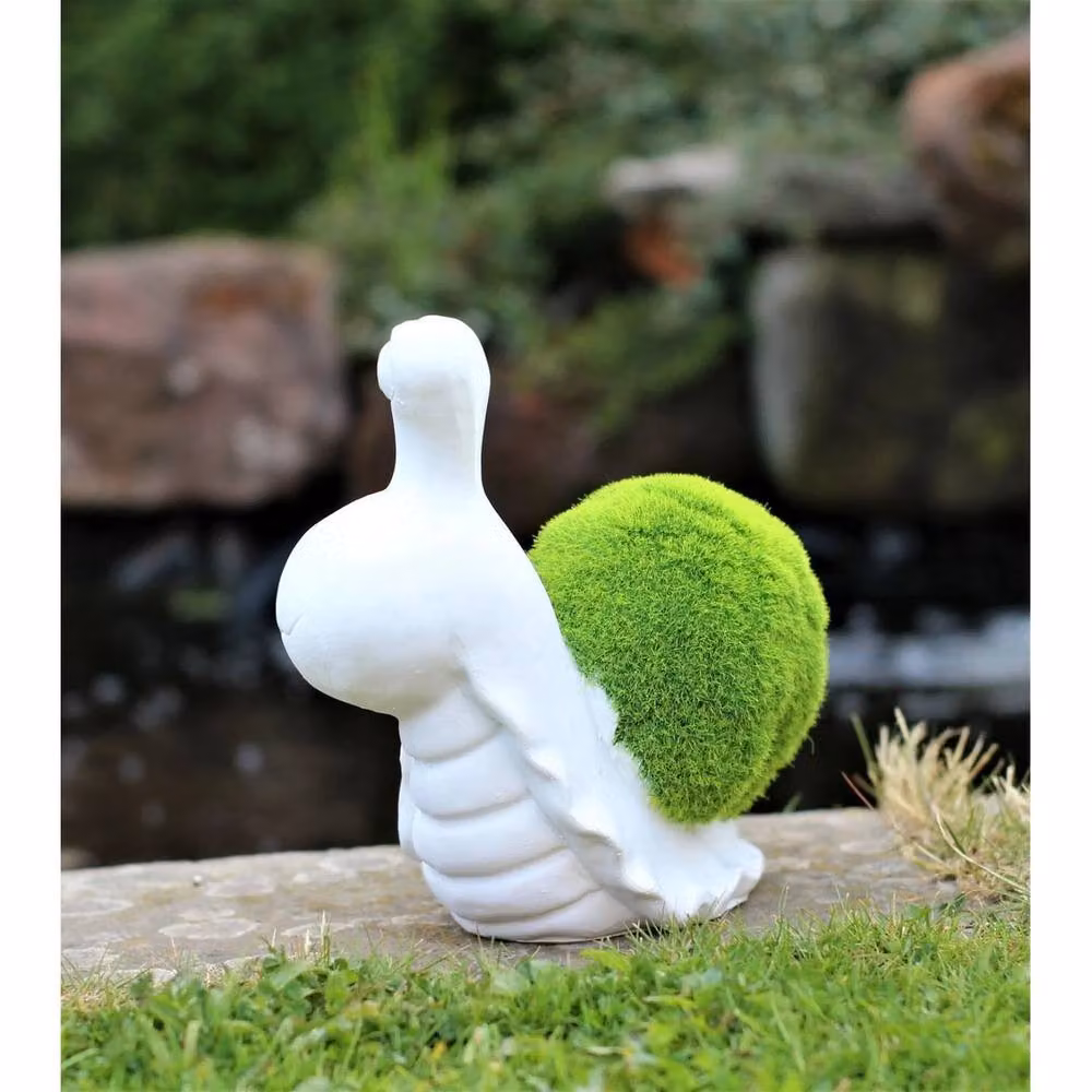 SPETLEK Snail Slug Garden Ornament in Multicolour and White – 4