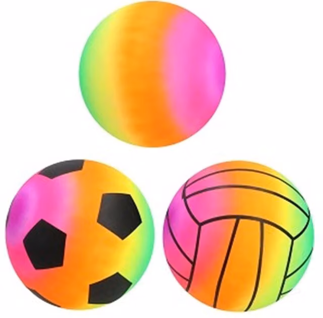 UMKYTOYS Rainbow Ball Pack of 2, Multicolour