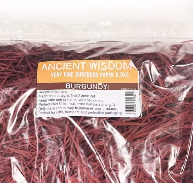 KDMK Very Fine Red Shredded Paper