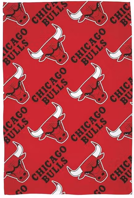 Chicago Bulls NBA Red Fleece Baby Blanket – 1
