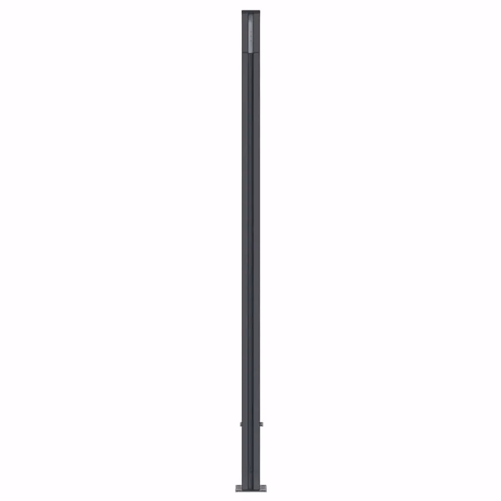 Berkfield Home WPC and Aluminium Fence Panel, Grey, W: 173 cm, H: 186 cm – 3