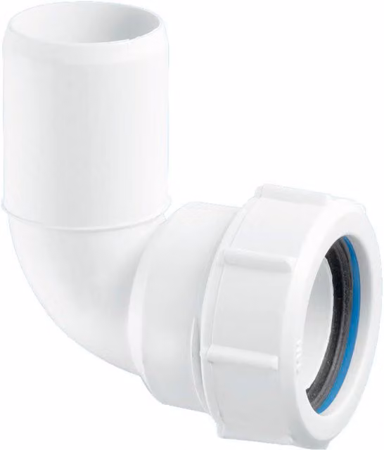 McAlpine 2 inch 90 degree Multifit Bend with Plain End, Grey MZ4L