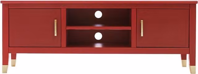 Cabinet Bits Palazzi 2 Door TV Unit in Red, H45 x W120 x D35 cm