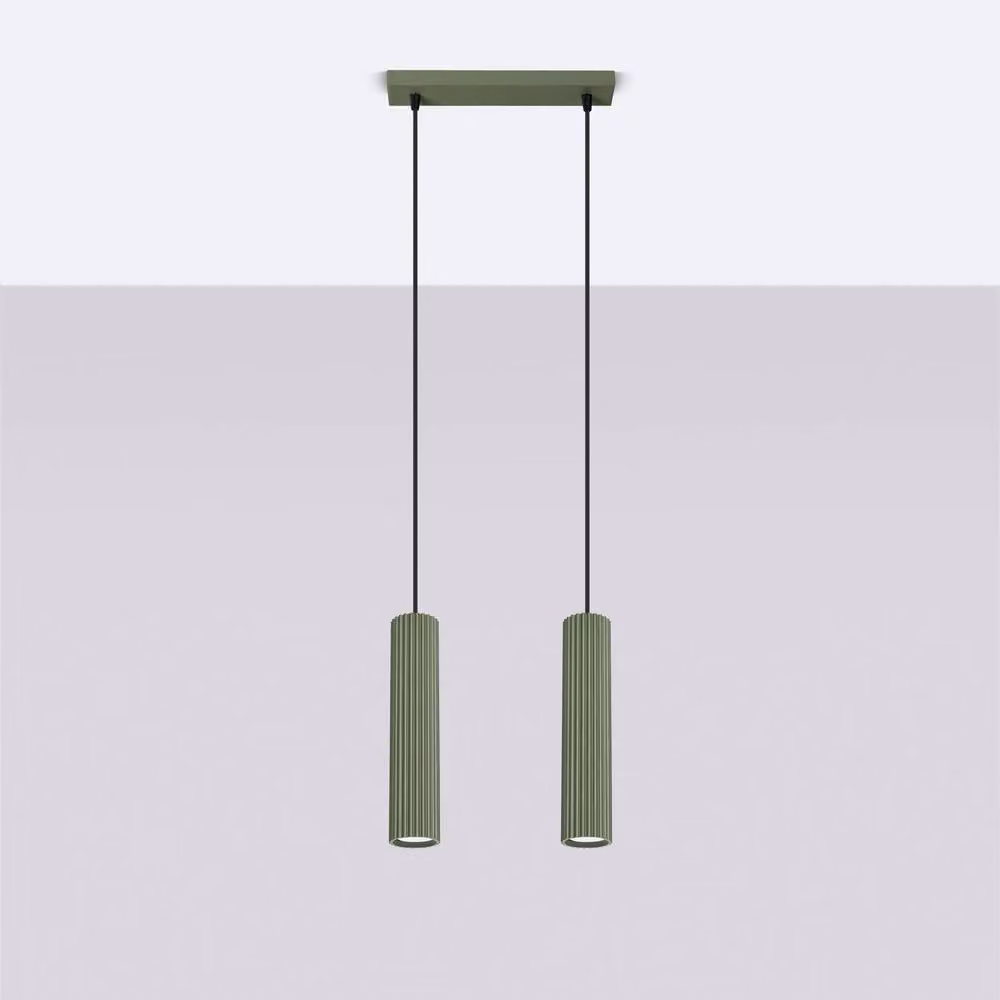 Sollux Lighting Minimalist Pendant Lamp, Green, W/D/H: 90 x 30 x 6.5 cm – 2