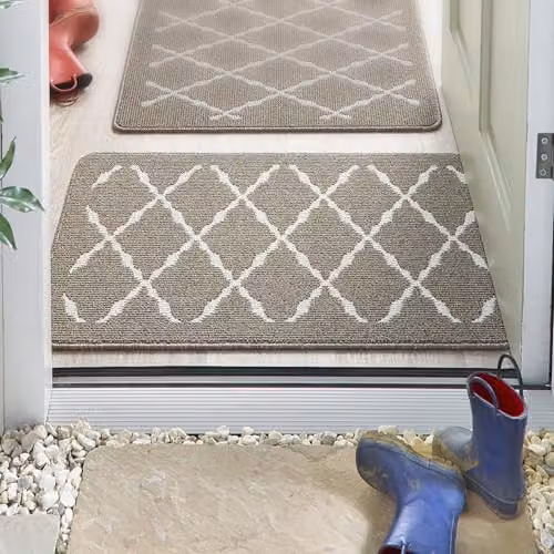 My Mat Arbor Stone Stain Resistant Non-Slip Door Mat, Beige and Grey, W: 50 cm, D: 75 cm – 2