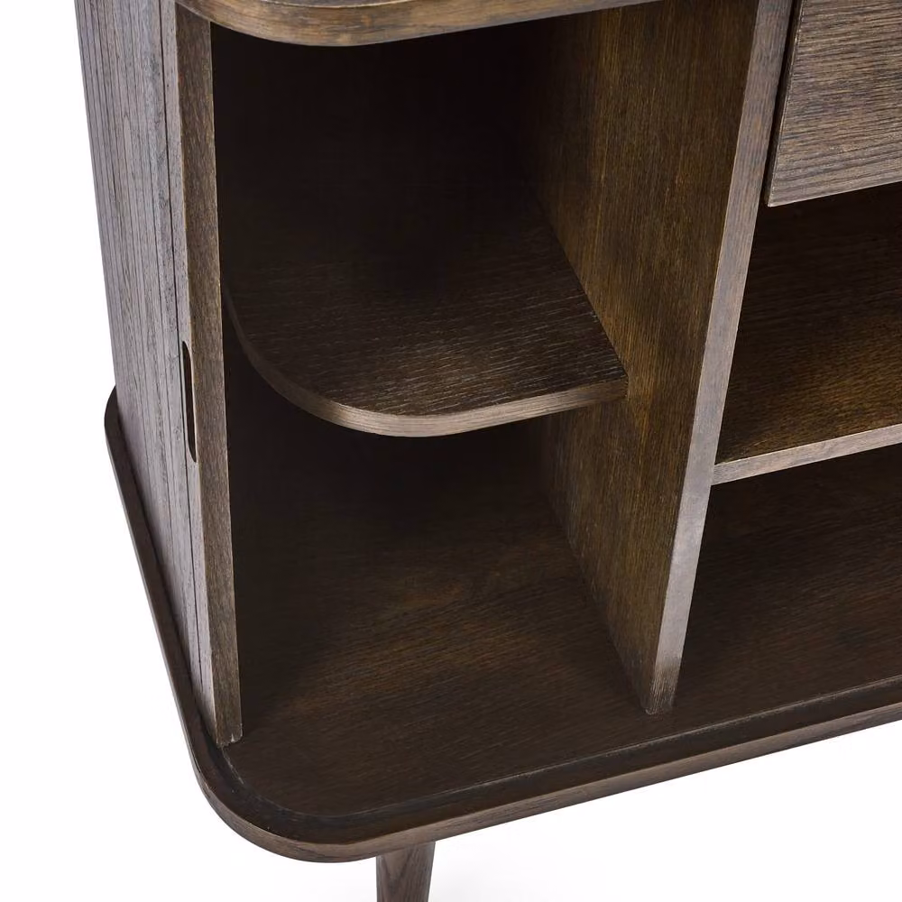 Cheshire Premium Skye Mid-Century Sideboard in Brown Wood – 7