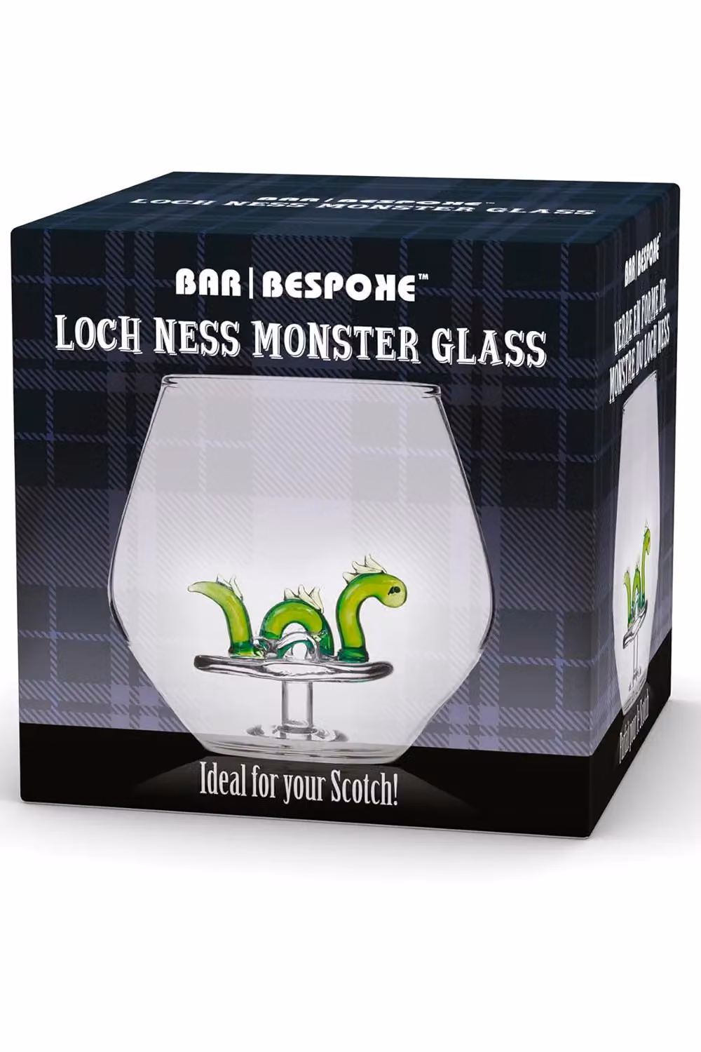 Bar Bespoke Nessie Glass Tumbler, 400ml, Clear – 2