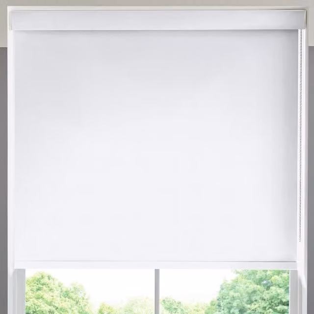 Terrys Ludo Made to Measure White Plain Blackout Roller Blind