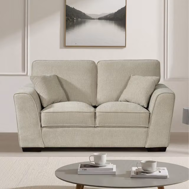 Artemis Home Colman 2 Seat Fabric Sofa in Beige