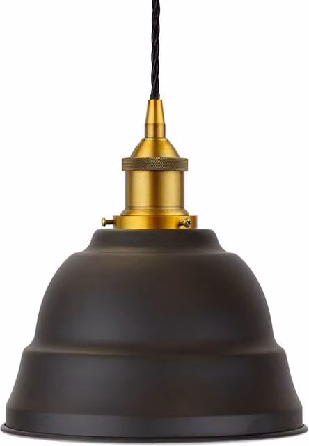 SE Home Lincoln Pendant Light in Matt Black and Antique Gold