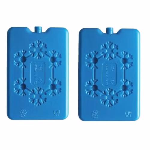 Pagoda Leisure 2x Slim Reusable Ice Block Freezer Boards, 200ml, Blue, W: 16.5 cm, H: 11.0 cm, D: 1.5 cm – 2