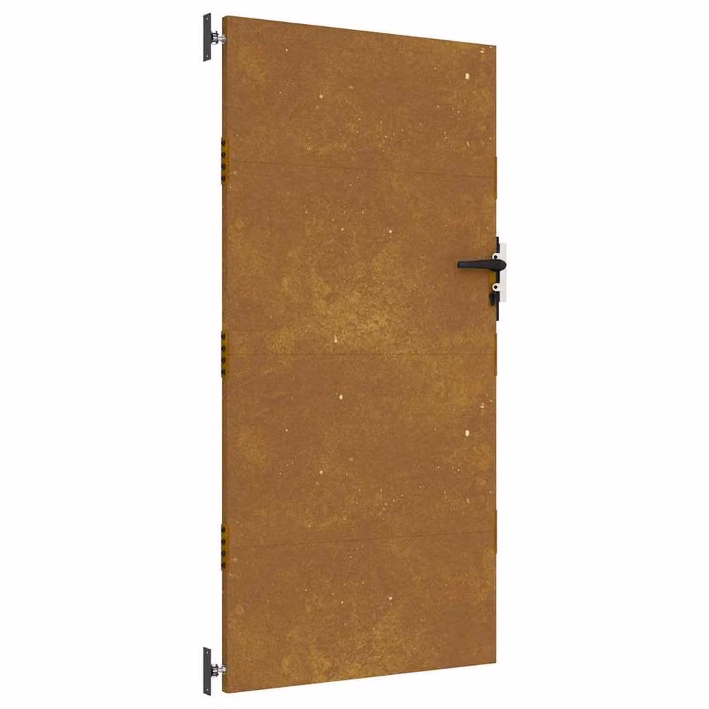 Berkfield Home Corten Steel Garden Gate in Brown, W: 85 cm, H: 200 cm – 2