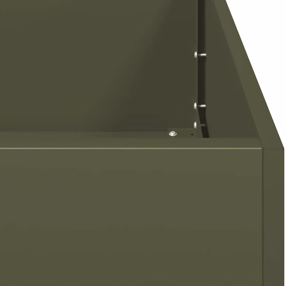 Berkfield Home Steel Planter Tub, Green, W: 360 cm, D: 40 cm, H: 40 cm – 4