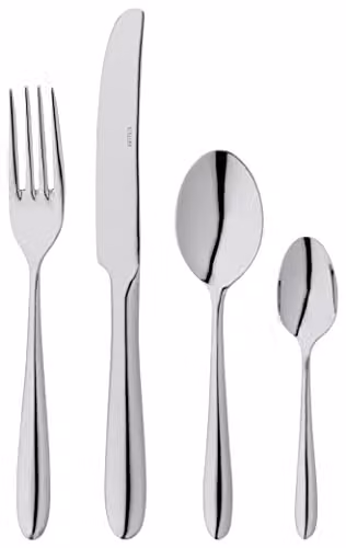 Stellar Winchester 24-Piece Polished Silver Stainless Steel Cutlery Set for 6 People – 2