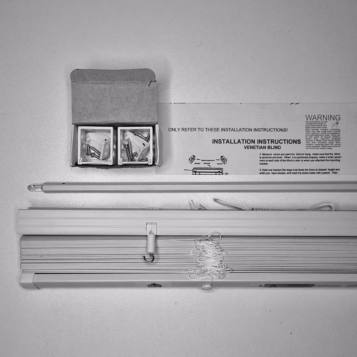 Furnished Black 25mm Slat PVC Venetian Blinds, Width: 75 cm, Drop: 150 cm – 3