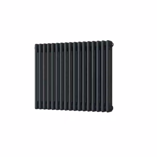 UK Radiators Alpha 3 Column Horizontal Traditional Cast-Iron Style Radiator in Anthracite, W: 777 mm, H: 600 mm – 2
