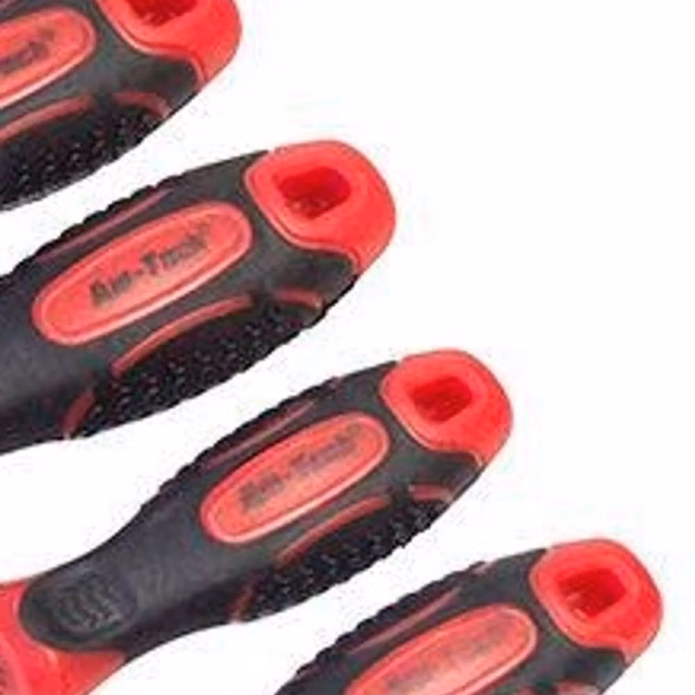 Amtech 6-Piece Manual Steel Screwdriver Set in Red and Multicolour – 2