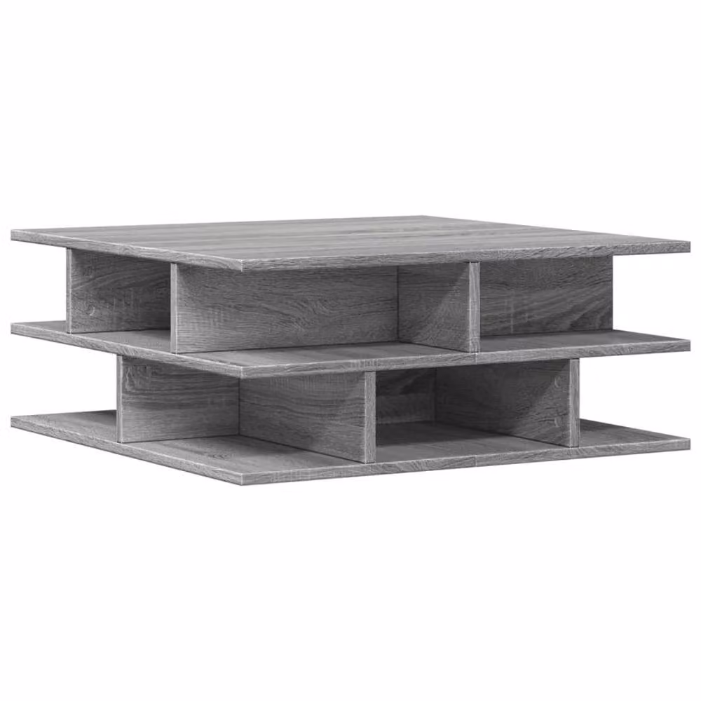 Berkfield Home Decorative Coffee Table in Grey Sonoma, W/D/H: 70 x 70 x 29 cm – 3