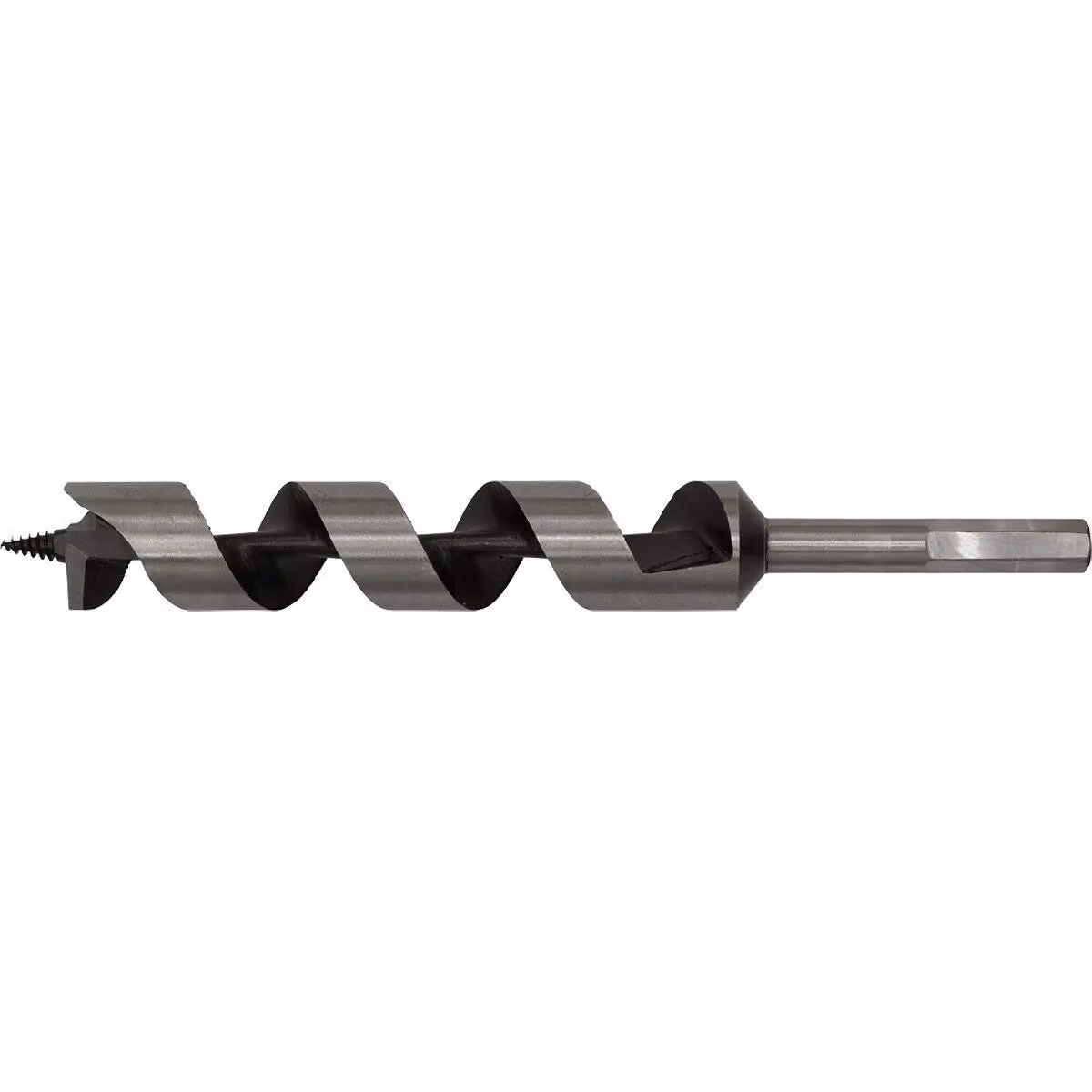 Loops Silver Hardened Auger Wood Drill Bit with Hexagonal Shank, Diameter: 28 mm, Length: 235 mm – 2