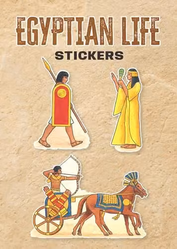 Dover Egyptian Life Stickers Little Activity Books for Children, Multicolour