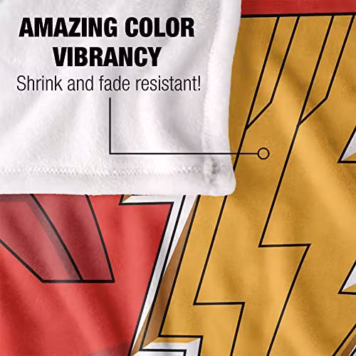 Logovision Shazam Fury of the Gods Super Soft Microfibre Fleece Throw Blanket, Multicolour, W: 152 cm, D: 127 cm – 3
