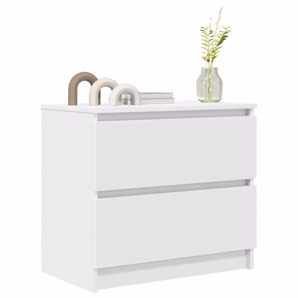 Berkfield Home White TV Cabinet in Engineered Wood W/D/H: 60 x 35 x 54 cm – 2