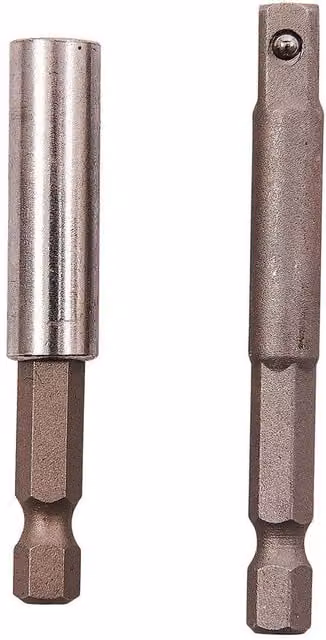 Amtech Bit Holder and Adaptor Set, 2 Pack, Multicolour and Silver – 1