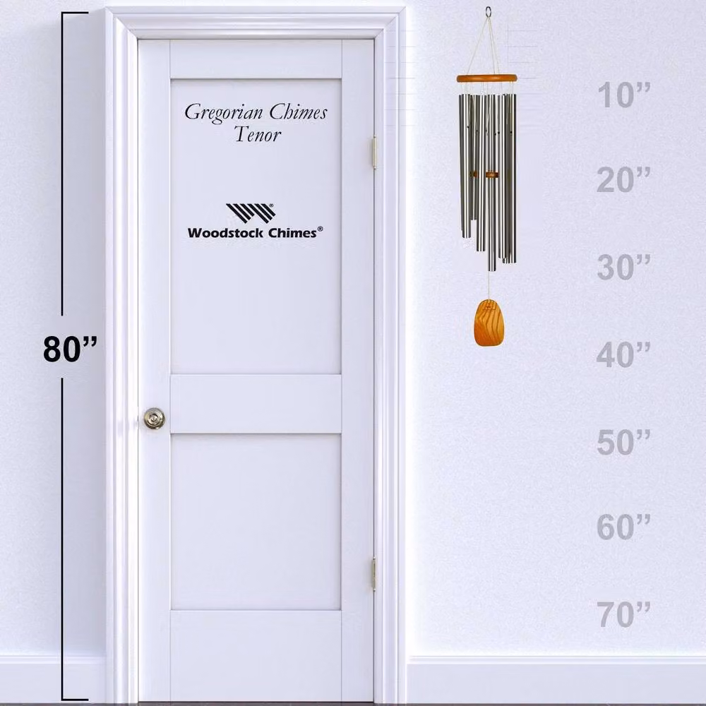 Woodstock Chimes Gregorian Silver Wind Chime - Tenor – 2