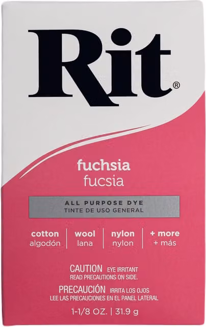Rit All Purpose Fabric Natural Dye Powder 32g Sachet in Fuchsia Pink