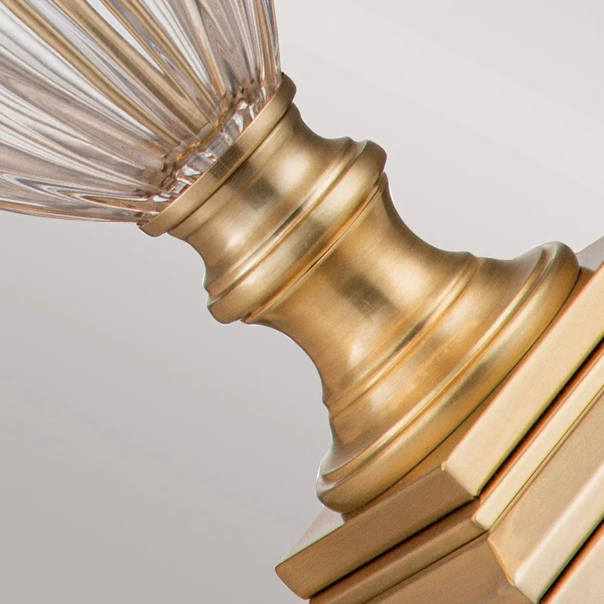 Quoizel Dennison Table Lamp with Round Tapered Yellow Shade and Brushed Brass Base – 2
