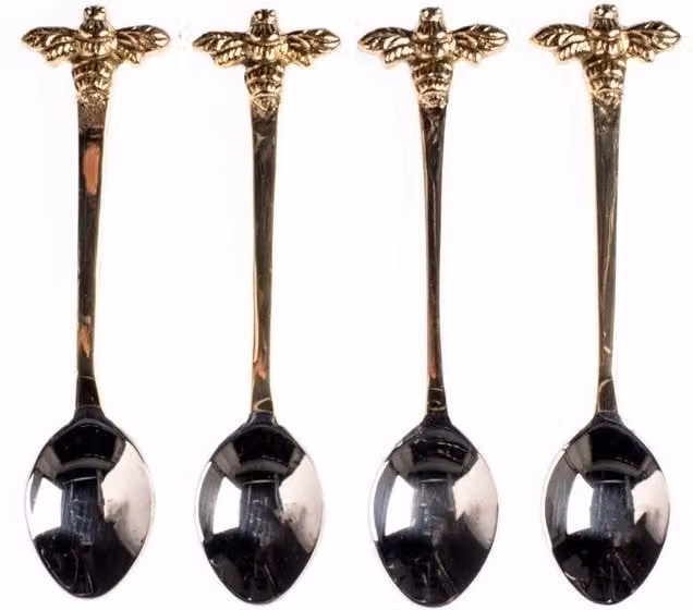 Selbrae House Gold Bee Stainless Steel Teaspoons, Set of 4 – 1