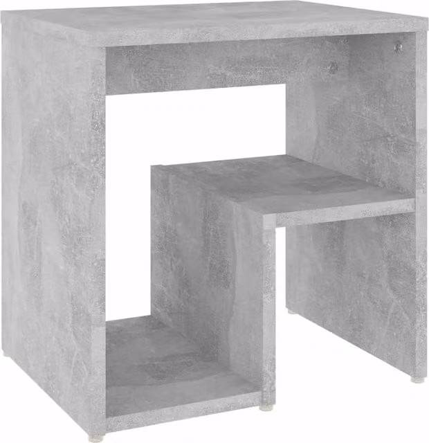 Berkfield Home Bed Cabinet in Concrete Grey, W/D/H: 40 x 30 x 40 cm