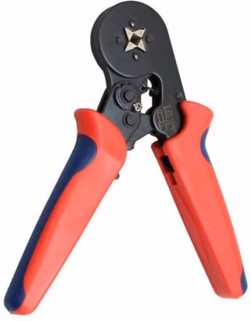 VOGREX HSC8-6-4A Bootlace Ferrule Crimping Pliers, AWG23-7, Red