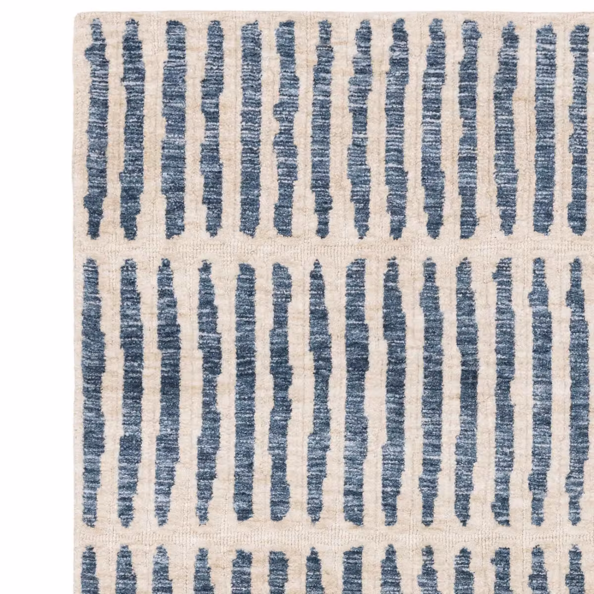 The Rug Shop UK Blue Modern Striped Machine Woven Easy Care Area Rug W: 160 cm, D: 230 cm – 2