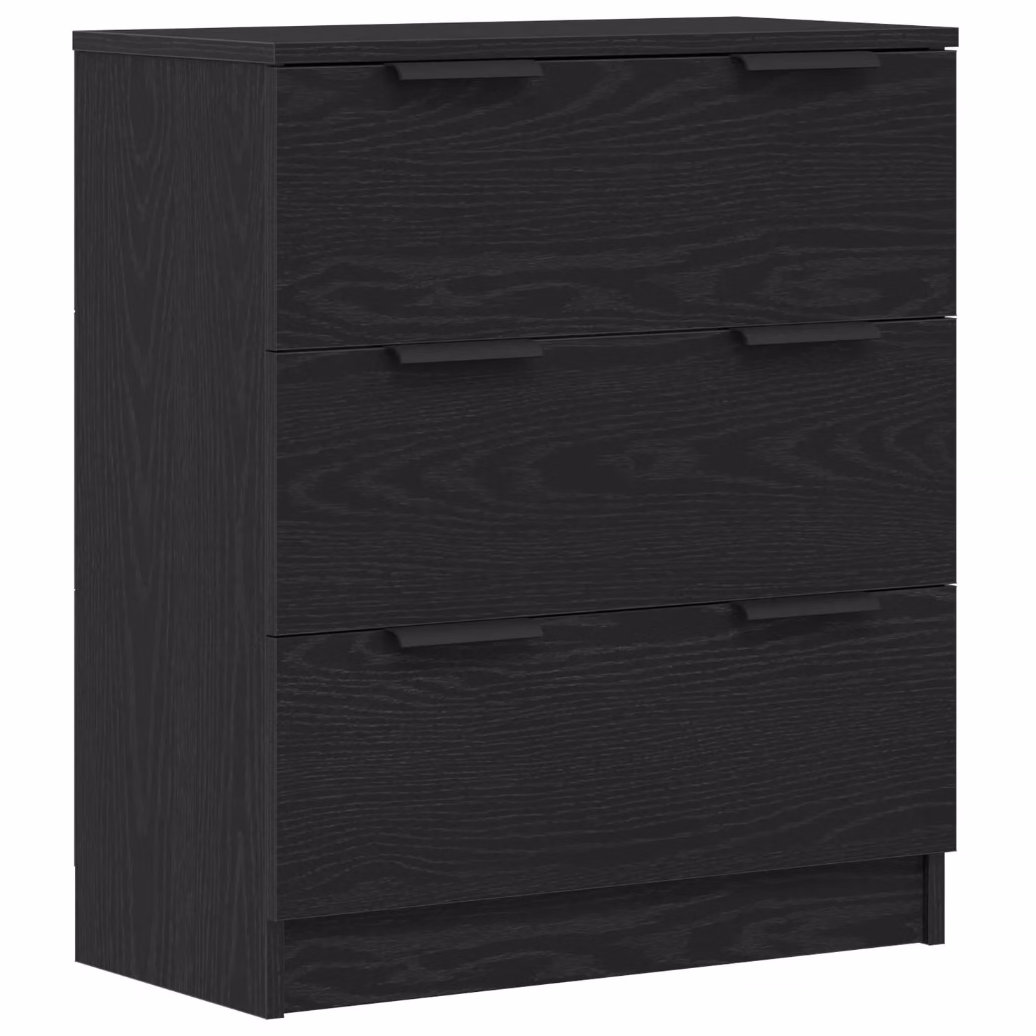 Berkfield Home Black Oak Sideboard in Black Manufactured Wood, W: 60 cm, D: 30 cm, H: 70 cm – 2