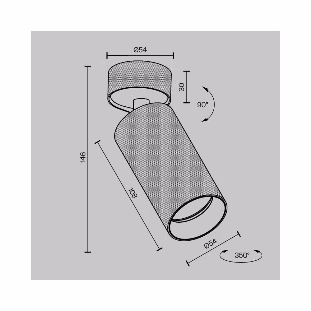 Netlighting Artisan Adjustable Surface Mounted Downlight, Black, 1xGU10 – 2