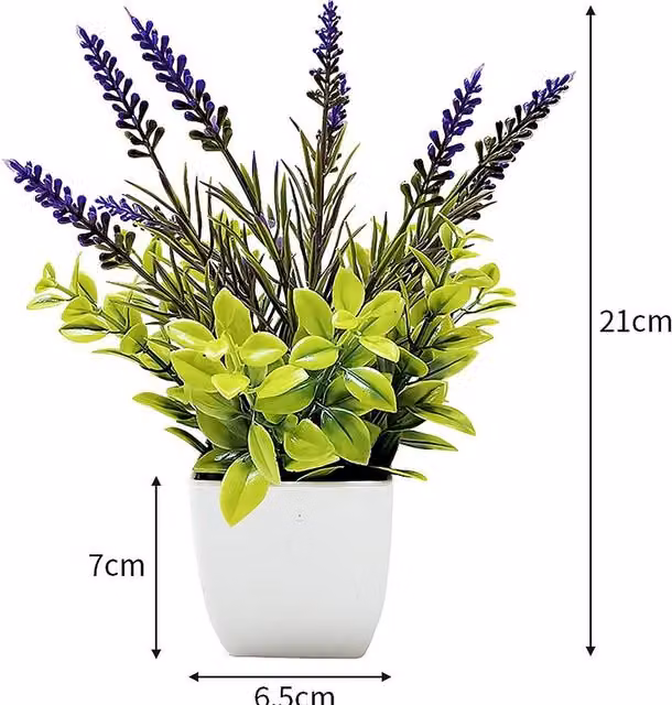 YnysTec Mini Artificial Potted Green Plant for Indoor Tabletop Decor – 1