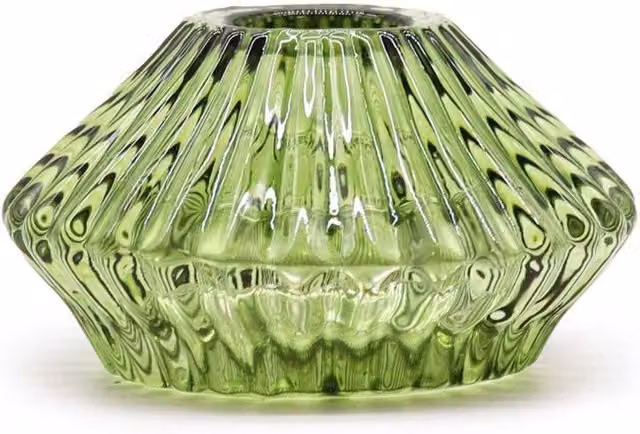 KDMD Jade Flower Flip Candle Holder in Green for Tealights and Taper Candles – 1