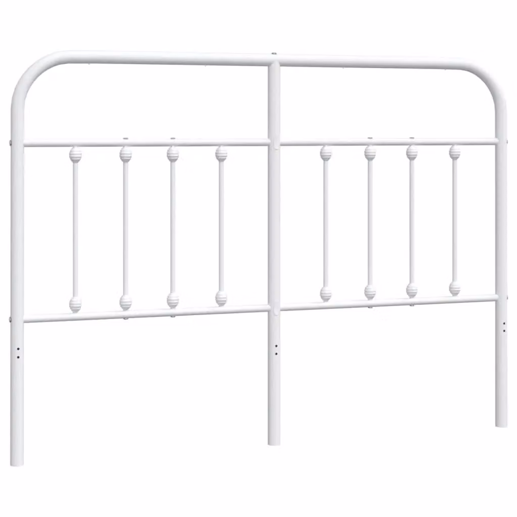 Berkfield Home Classic Metal Headboard in White, 150 cm – 2