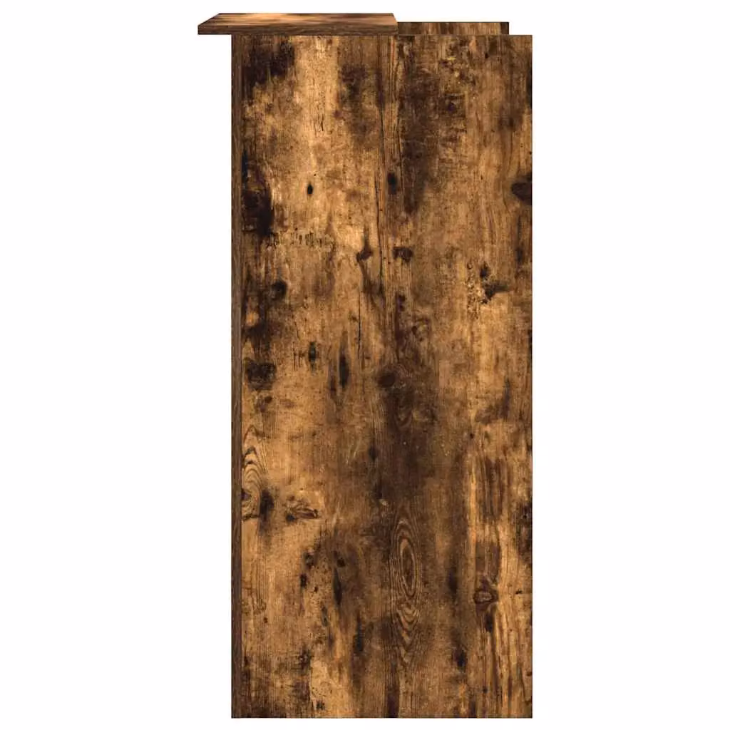 Berkfield Home Smoked Oak Reception Desk in Brown, W/D/H: 55 x 50 x 103.5 cm – 2