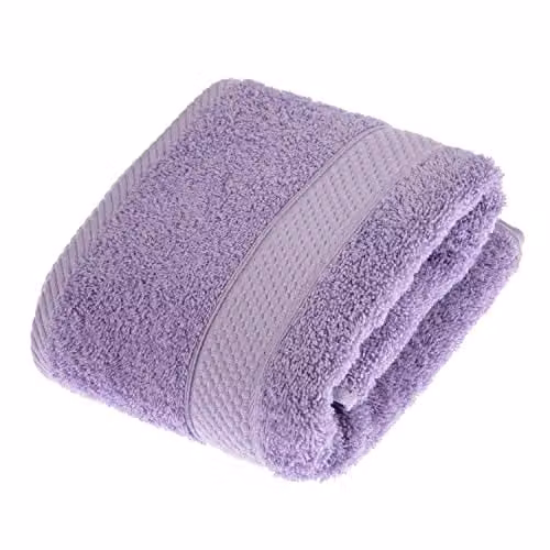 Homescapes Purple Turkish Cotton Hand Towel, 500 GSM, Fluffy and Quick-Drying